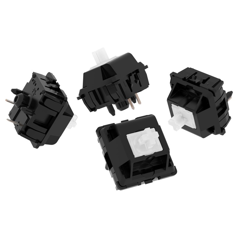 DUROCK POM Piano Linear Switches, 63.5g Keyboard Switch, Deeper Sound
