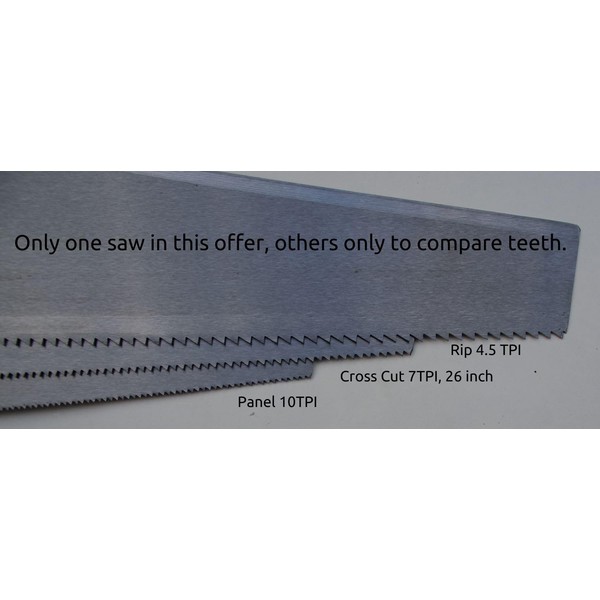 Lynx 24” 10 TPI Panel Crosscut Hand Saw with Taper