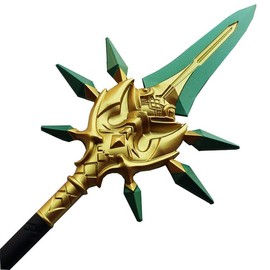 Fantasy Game Style Genshin Foam Cosplay Satety Foam Sword Scepter Blade Weapon Costume (Choose Style) (Primordial Jade Winged-Spear- 39.5 inch)