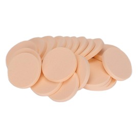 Esponja de Maquillaje Redonda de 20 Piezas, Esponja de Polvo Redonda Antibacteriana Reutilizable de Doble Uso Seca y Húmeda para Maquillaje