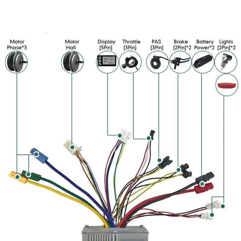 Electric Bike Conversion Kit 35A Controller S866 LCD Display Panel