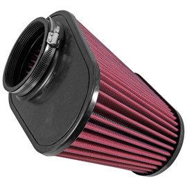 Airaid 721-128 Universal Clamp-On Air Filter: Oval Tapered; 4.5 Inch (114 mm) Flange ID; 7.375 Inch (187 mm) Height; 11.5 x 7 Inch (292 mm x 178 mm) Base; 9 x 4.5 Inch (229 mm x114 mm) Top