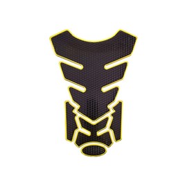 BKEPDY Motorcycle Tank Pad Motorcycle Tank Sticker 3D Sticker Fish Bone Protection Sticker Gas Tank Pad Cover Protection Sticker for Motorcycles Decorative Fuel Tanks (Gold)