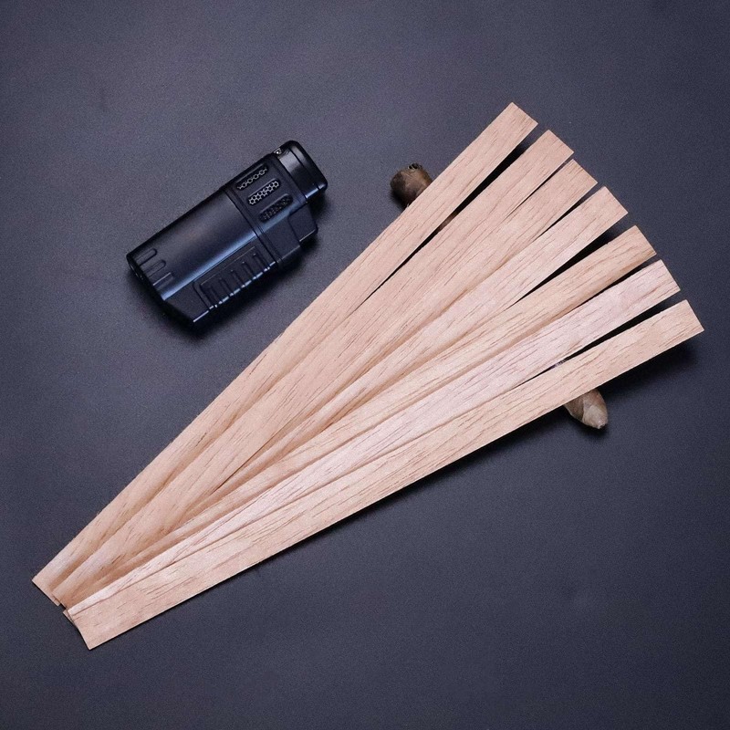 Woho 120 Packs Upgrade Spanish Cedar Wood Spills Strips Sticks