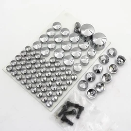 81Pcs Bolt Caps Topper Cover for Harley Softail Twin Cam 2007-Up