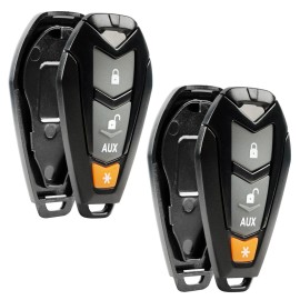 RemoteStop 2 Key Fob Remote Shell Case Replacement for Viper Alarm EZSDEI7141