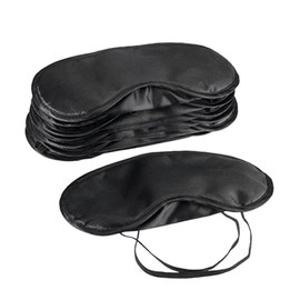 Baluue 15pcs Smug Reusable Covers Night Padded Eye Mask Blindfold Black