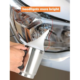 MILIWAN Car Headlight Restoration Kit - Headlamp Restoration Kit, Headlight Polishing Kit include Atomizing Cup, 200ml Restoration Fluid, Abrasive Papers for Oxidised, Foggy & Yellow car headlights