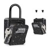 ZHEGE Key Safe with Shackle, Portable Key Safe Padlock (Free