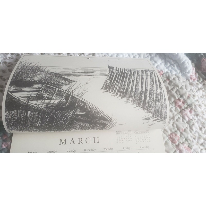 CTS 2023 CAPE COD SKETCH WALL CALENDAR Christmas Tree Shop