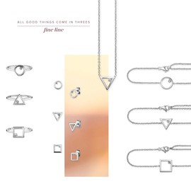 Caï 273271222 Women's Ring 925 Sterling Silver Rose Gold-Plated Zirconia Red, Sterling Silver, Cubic Zirconia