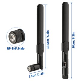 Bingfu 4G LTE Cellular Trail Camera Antenna 8dBi RP-SMA Male Antenna (2-Pack) Compatible with Spypoint Link Micro Solar EVO Link S Dark Wildlife Hunting Game Cam Outdoor Mobile Security Camera