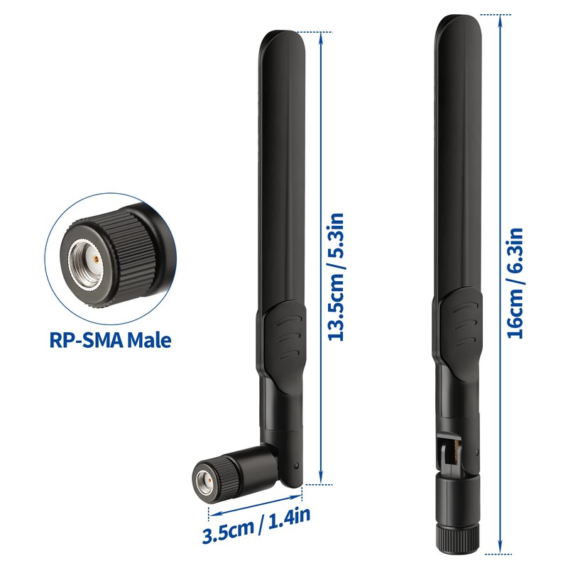Bingfu 4G LTE Cellular Trail Camera Antenna 8dBi RP-SMA Male