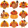 Thanksgiving Turkey Cutouts Turkey Bulletin Board Decorations Fall Cut-Outs Decor