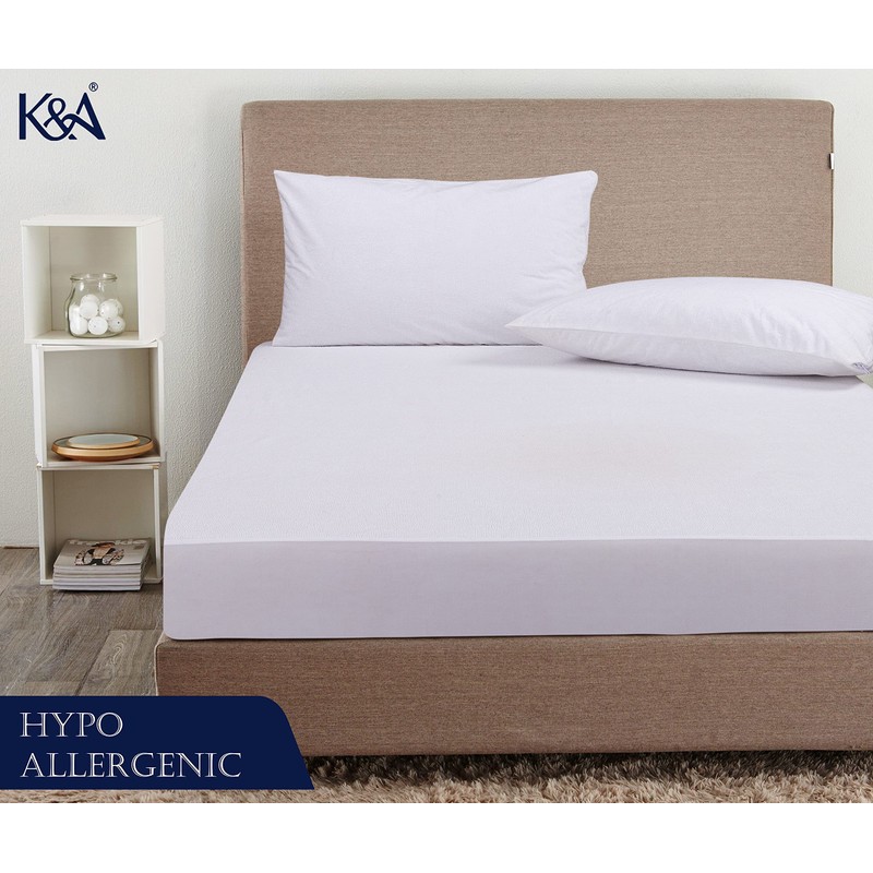 K&A® Terry Waterproof Mattress Protector | Soft Terry Towel Mattress