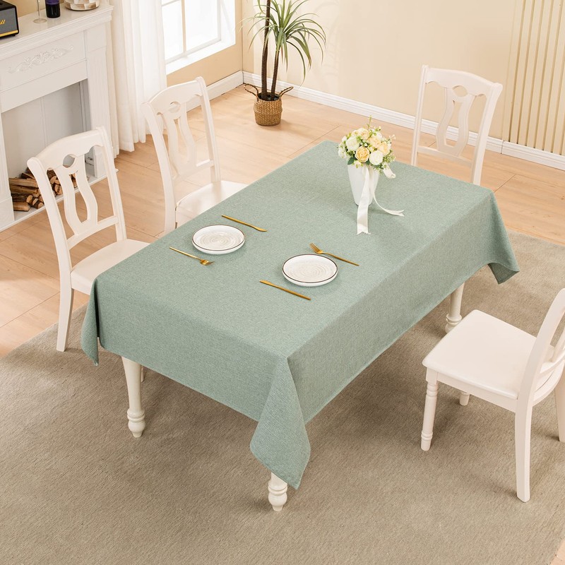 BALCONY & FALCON Tablecloth, Linen Look, Washable, Table Runner, Table