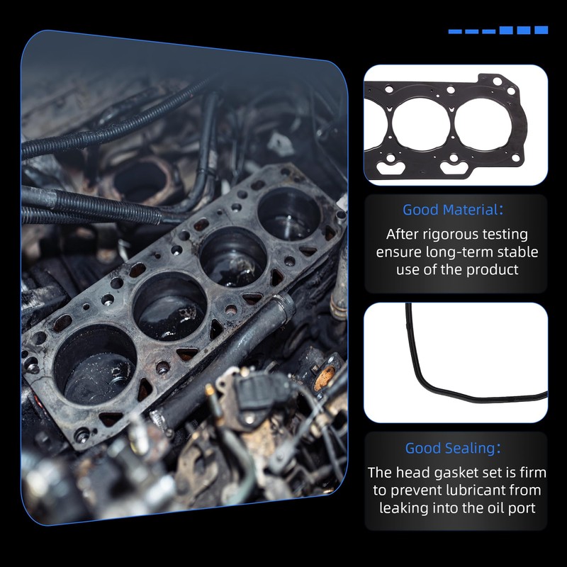 Head Gasket with Bolt Set & Engine Timing Chain Kit