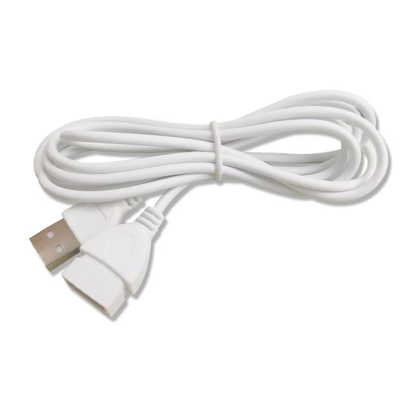RecDec 2 Pack USB Extension Cable White 5Ft 2Pin 20AWG