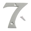 SISI UK® Satin Chrome Front House Door Numbers & Letters