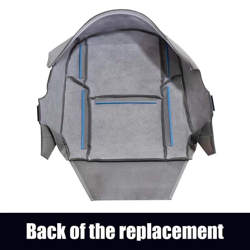 NLQR Medium Gray Front Passenger Side Bottom Replacement Seat Microfiber
