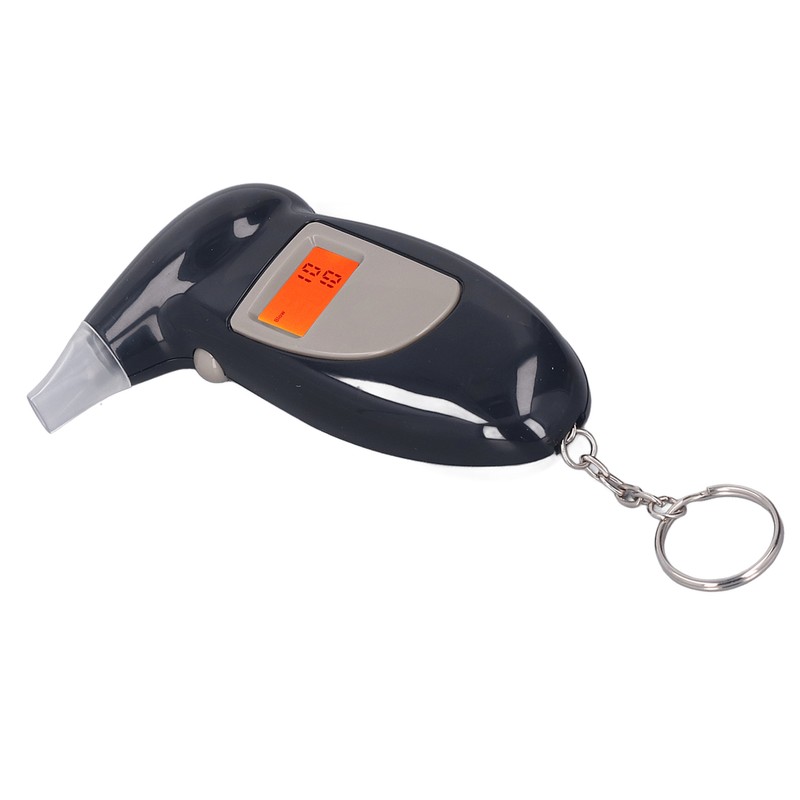 Alcohol Tester Professional LED Digital Keychain Breath Alcohol Detector Audible