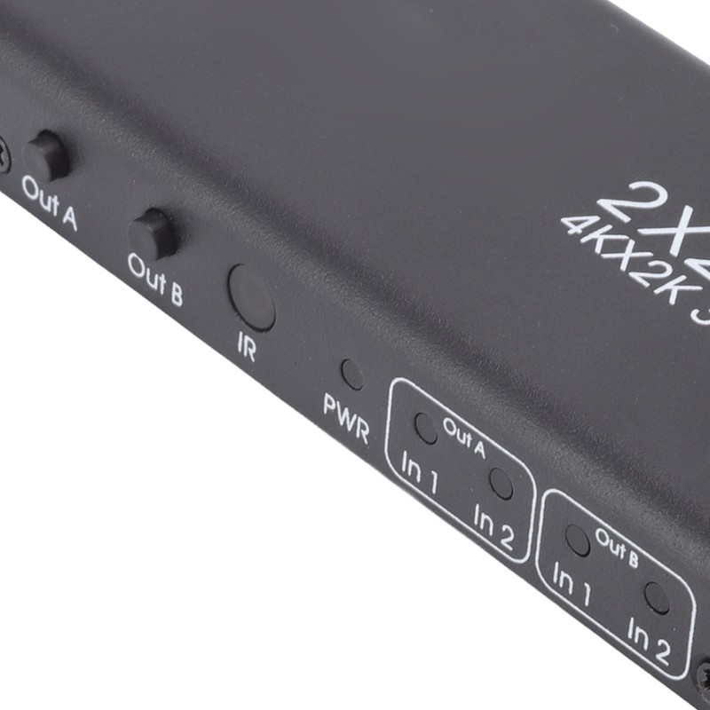 HD Multimedia Interface Switcher 2 in 2 Out 4K 30Hz