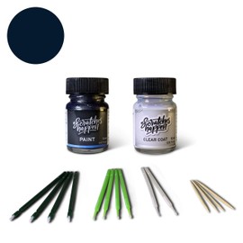 ScratchesHappen Exact-Match Touch Up Paint Kit - Blackberry Pearl (PBS/PBV/HBS/HBV) for Jeep - Essential (Paint + Clear Coat)