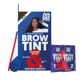 ANDbeauty Eyebrow and Eyelash Colour, Black, Professional Colouring for an Intense and Long-Lasting Result, Without Unwanted Red Tones, Content Colour & Developer for 3 Applications