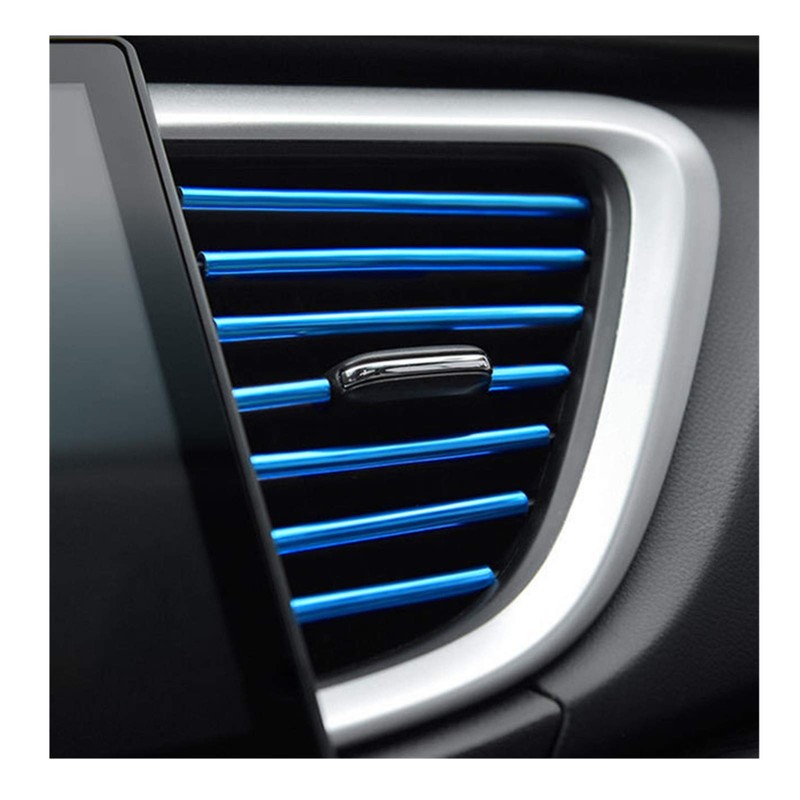 Scelet 10 pieces car colourful air conditioning air outlet decoration