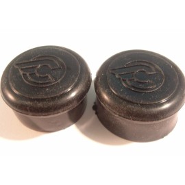 Cinelli Black Handlebar End Caps NEW / NOS Vintage Covers / Plugs- One Pair+++