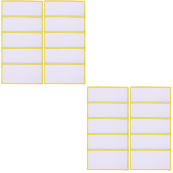 DOITOOL 2sets Magnetic Dry Erase Labels Reusable Writable Name Plates