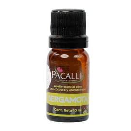 Aceite Escencial de Bergamota 100% Puro | Citrus bergamia | 10 ml | Aromaterapia y uso Cosmético con Dilución | PACALLI