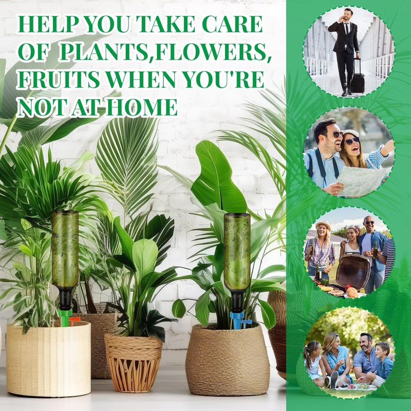 SiliFine 8 Set Plant Watering Devices with Self Watering Spikes