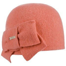 Seeberger Litika Milled Wool Hat Loop Women´s Beanie (One Size - Coral)