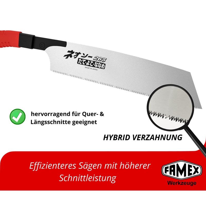 FAMEX 5547 Kataba Professional Japanese Saw - Japanese Pull Saw