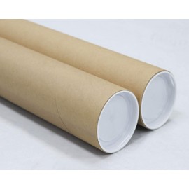 3 inch x 18 inch, Mailing Tubes with Caps (2 Pack) | MagicWater Supply