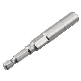 Sourcingmap 10 Pcs 1/4" Quick-Change Hex Shank 7mm Nut Setter Driver Drill Bit, 80mm Length, Metric No-Magnetic