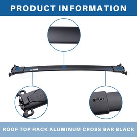 Roof Rack Cross Bars Compatible with 2010-2017 Chevy Equinox & Terrain, Aluminum Crossbars Cargo Carrier Rooftop Luggage Kayak Bicycles Canoe Snowboard