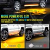 Truck LED Running Board Lights Amber Side Marker Kit, White