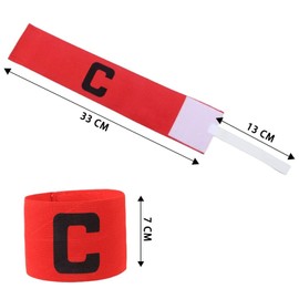 SIMEIXI Pack of 6 Football Captain's Armband Multicoloured Football Captain's Armband Elastic Captain's Armband Adjustable Captain's Armband Football Game Armband Suitable for Various Ball Sports