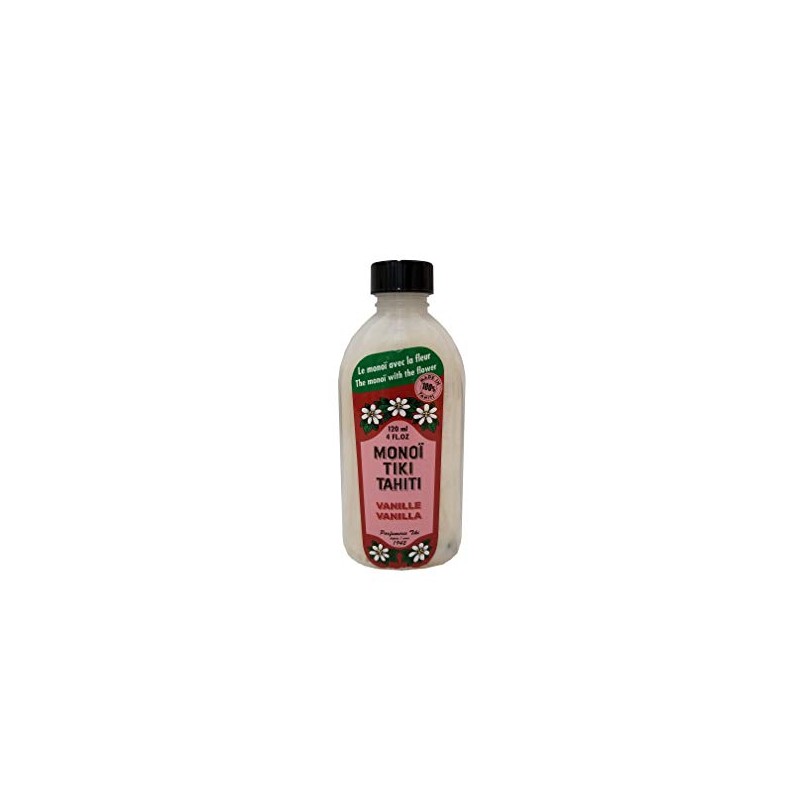 Monoi Tiki Tahiti Vanilla Coconut Oil (Pack of 2), Scented