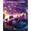 Highwings 16K Displayport Cable 2.1, DP 2.1 Cable 6FT [16K@60Hz,