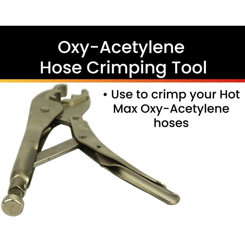 Hot Max 24124 Oxy-Acetylene Hose Crimping Tool, Locking Plier Type