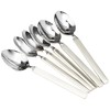 Alessi Dry Tea Spoon, Set of 6, (4180/7), Silver