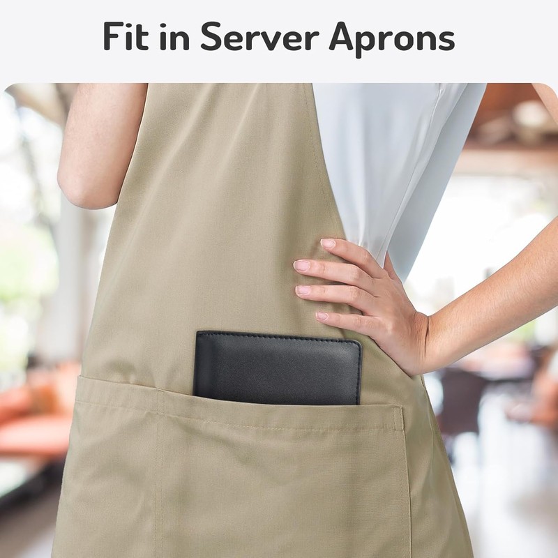 Server Book High Volume, Expandable Server Book,5"×9", Waitress Waiter Book,