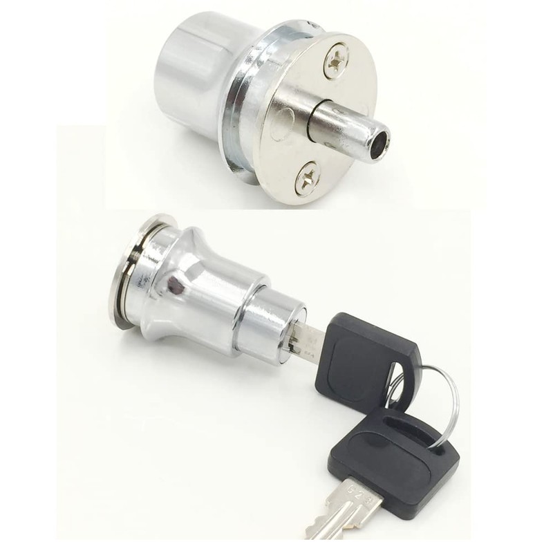 Glass Lock Sliding Glass Door Locks with 2 Keys Cabinet
