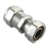 Bag of 2-22mm x 3/4" Straight Chrome Tap Connector (Also Available in 15mm x 1/2 Inch BSP)