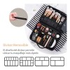 Maletín Maquillaje Cosmetiquera Con Divisor Ajustable Viaje Color Negro
