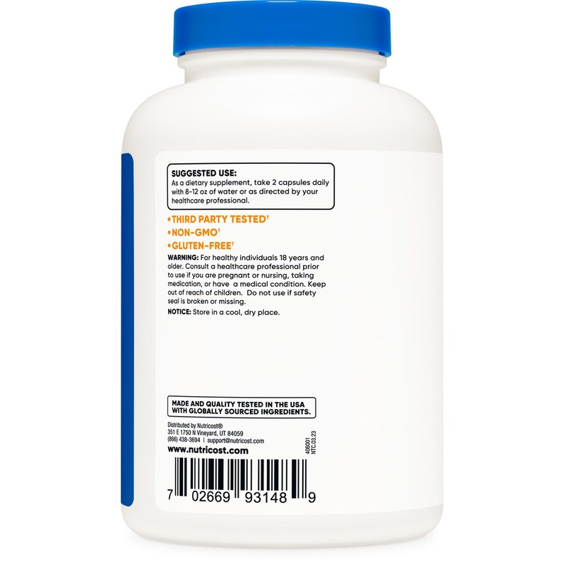 Nutricost Nutricost Fenugreek Seed 1350mg, 240 Capsules (3 Bottles) -