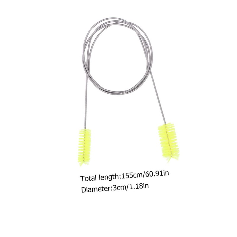 CHILDWEET 2Pcs Double Ended Hose Cleaning Brush Flexible Aquarium Brush